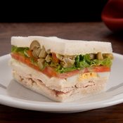 Sandwiches olímpicos de pollo